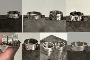 Barcelona: gör en silverring med stämplar och texturer