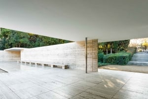 バルセロナ：ミース ファン デル ローエ パビリオン チケットと音声ガイド