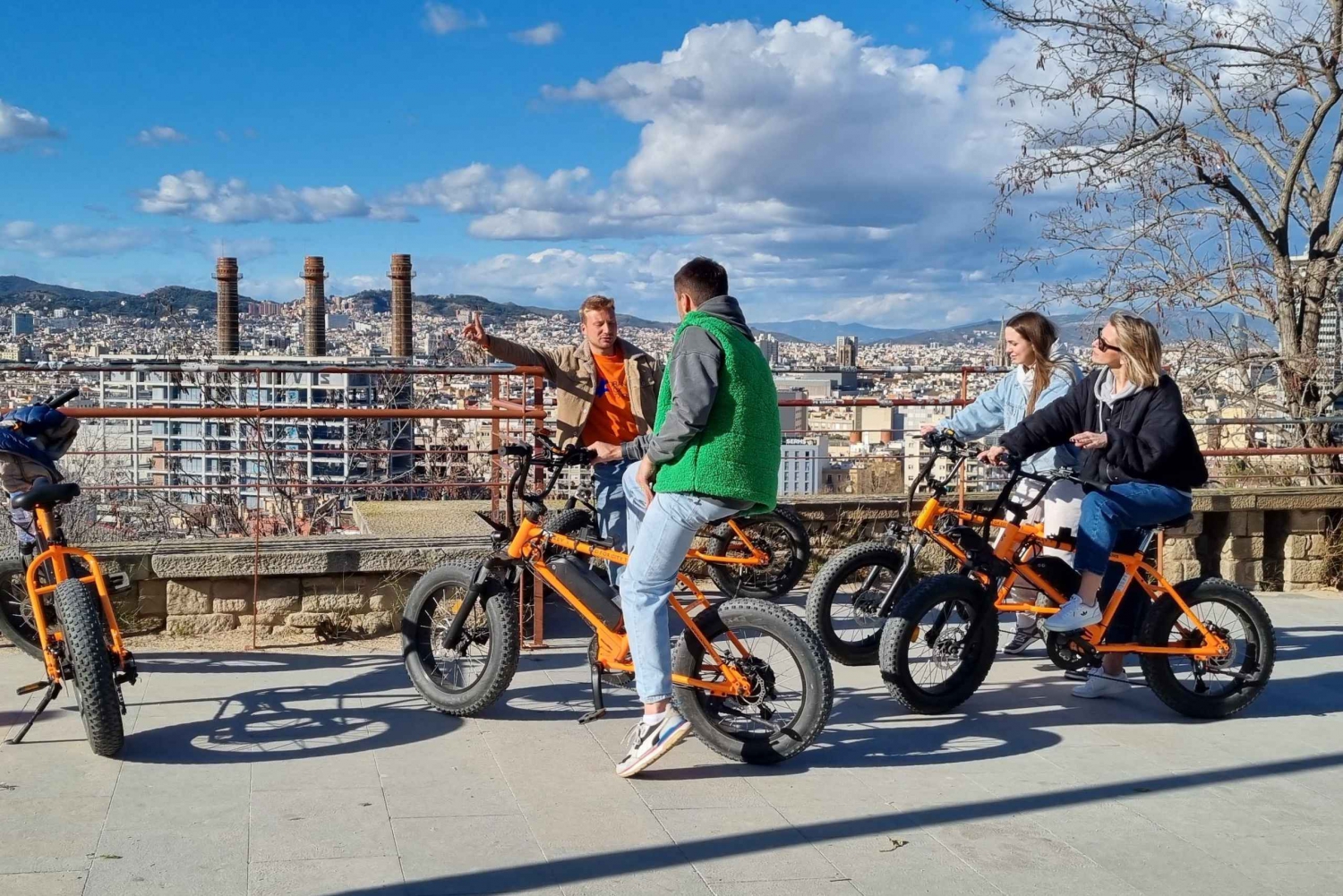 Barcelona: El-sykkeltur til Montjuic