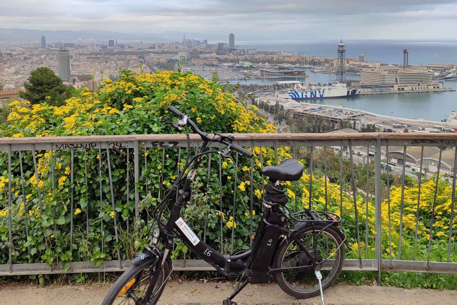 Barcelona: Montjuïc e-bike-eventyr med utsikt og slott