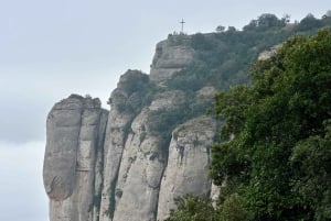 Barcelona: Półprywatna wycieczka z przewodnikiem po Montserrat minivanem
