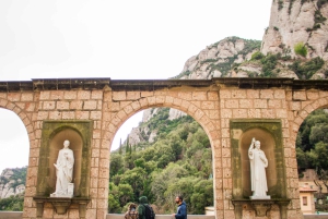 Barcelone : Montserrat, visite d'un vignoble et déjeuner avec dégustation de vin