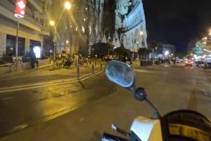 Barcelona på min nattlige scootertur