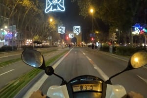 Barcelona på min nattlige scootertur
