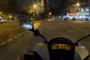 Barcelona på min nattlige scootertur