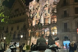 Barcelona på min nattlige scootertur