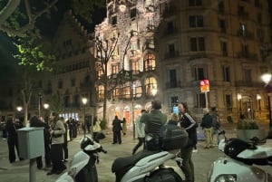 Barcelona på min nattlige scootertur