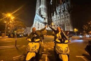 Barcelona på min nattlige scootertur