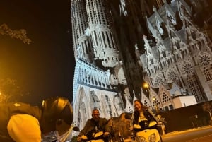 Barcelona på min nattlige scootertur