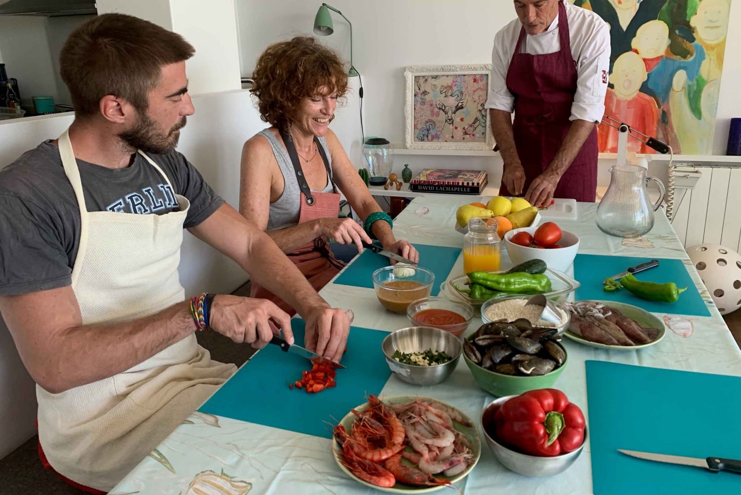 Barcelone : cours de cuisine de paella aux fruits de mer avec sangria