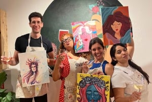 Barcelona: A creative experience, with wine!Music,Paint&Wine