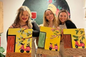 Barcelona: A creative experience, with wine!Music,Paint&Wine