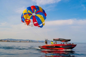 Barcelona: Parasailen met 360º panoramisch uitzicht op de skyline