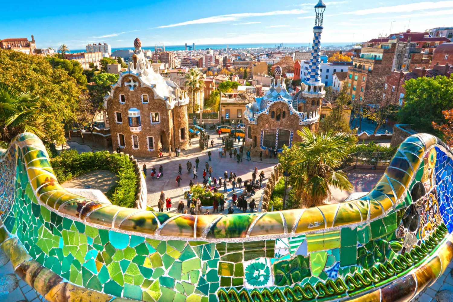 Barcelone : Parc Güell : visite guidée en coupe-file