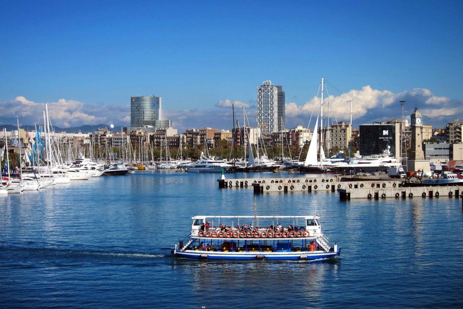 Barcelona: Båttur i hamnen med traditionell båt