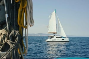 Barcellona: giro in catamarano premium con bevande e snack.