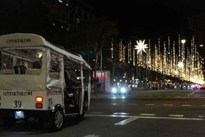 Barcelona: Prywatna świąteczna wycieczka Eco Tuk Tukiem