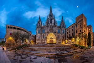 Barcelona: Excursão a pé particular de Natal com bebida