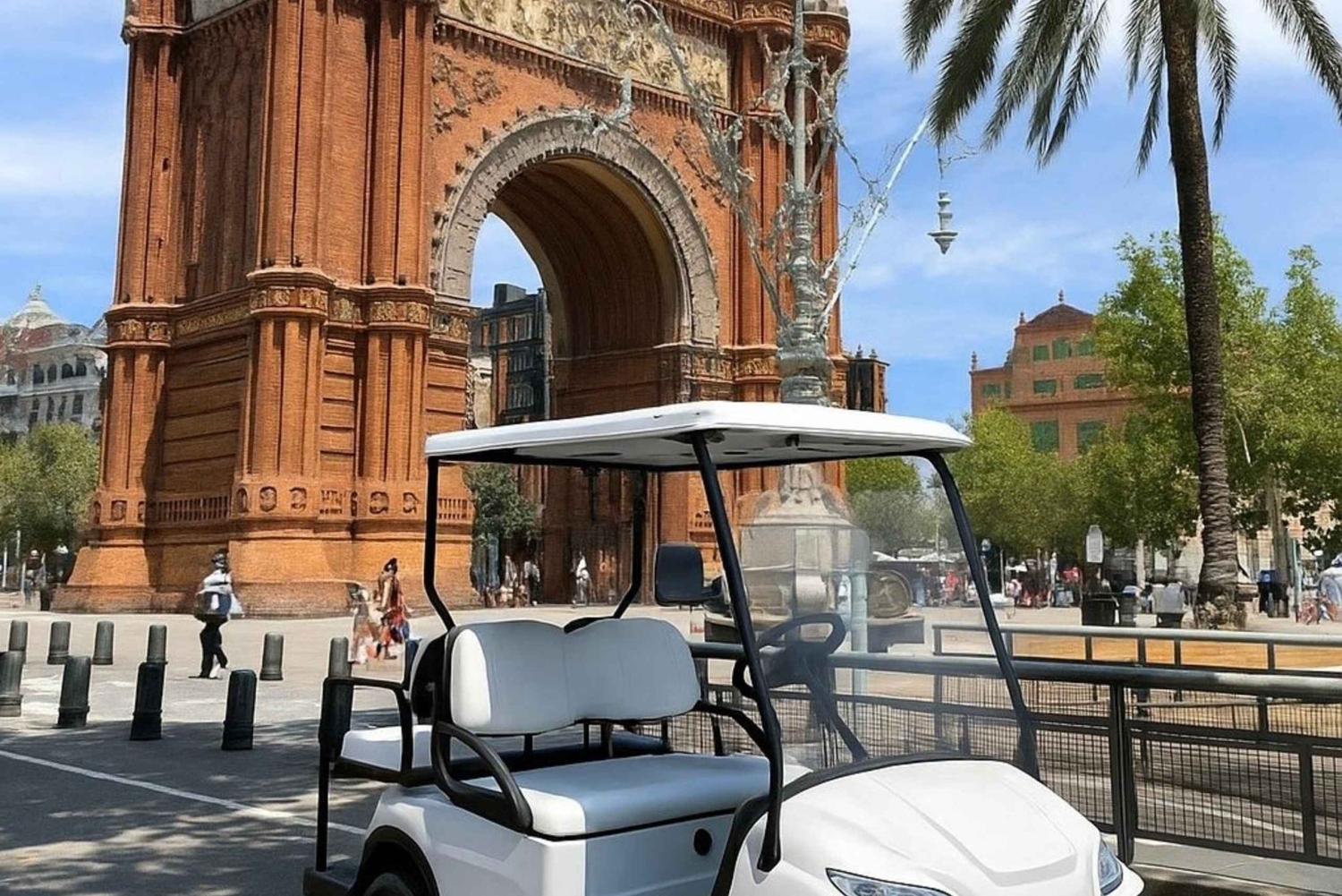 Barcelona: Private Golf Cart Tour with Culinary Tasting Included