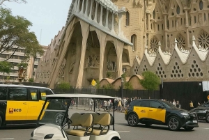 Barcelona: Private Golf Cart Tour with Culinary Tasting Included