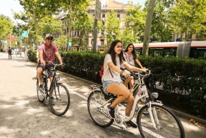 Barcellona: momenti salienti privati e tour in bici d'arte di Gaudi
