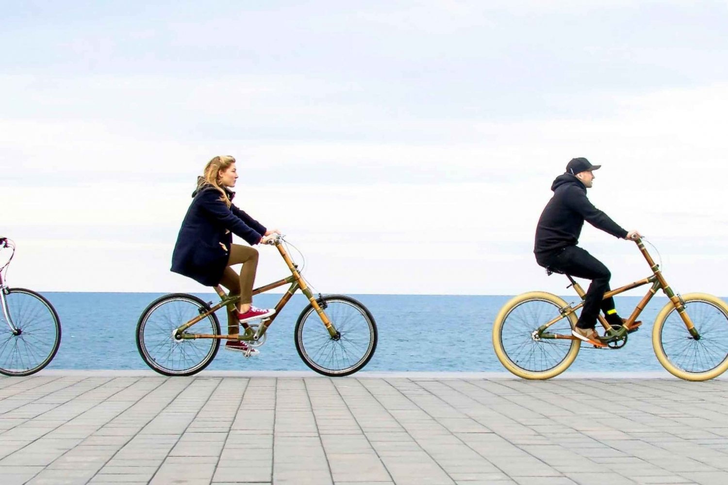 Barcellona: tour dei momenti salienti privati in Bamboo Bicycle