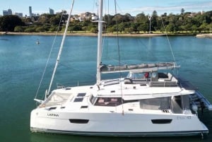 Barcelona: Private luxury ocean catamaran excursion