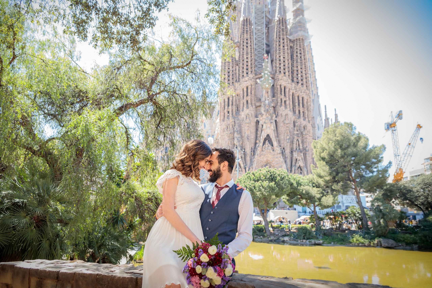 Barcelona: Privat fotografering vid Sagrada Familia