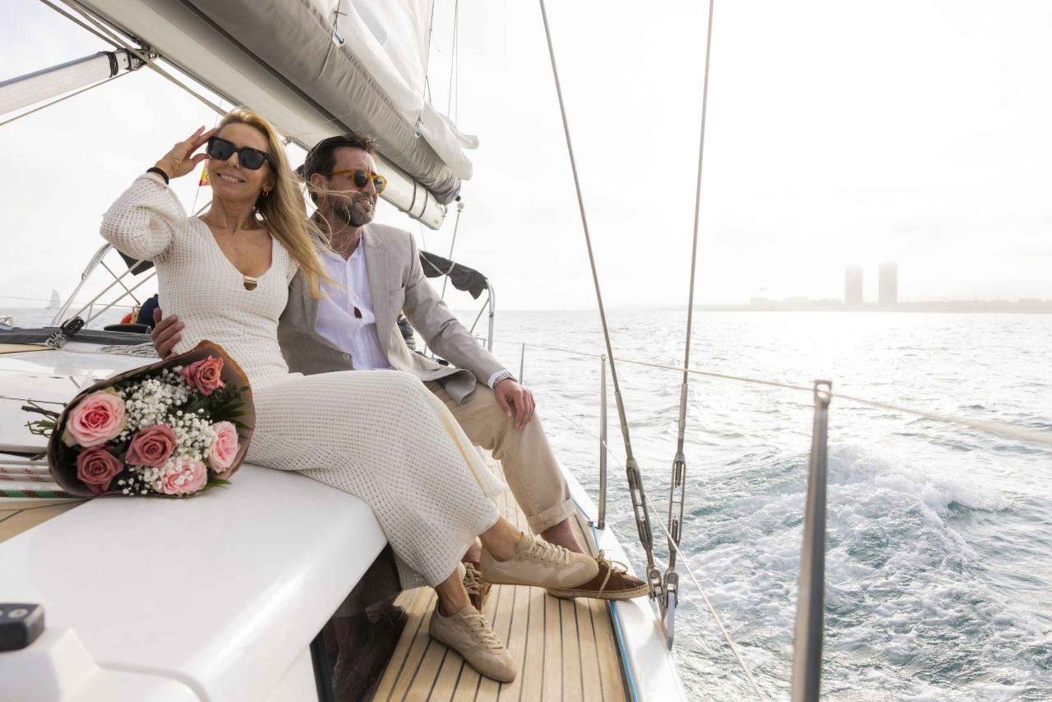 Barcelona: Romantisches Privaterlebnis auf einer Luxusyacht