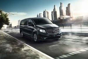 Barcelona:Private Transfer from PORT to the city Van Mercedes 7 pax