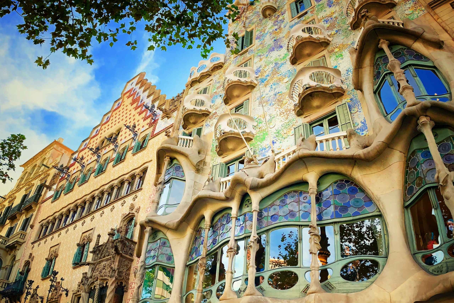 バルセロナ：ランブラス通り、旧市街、ガウディの住宅 ウォーキングツアー