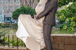 Romantisk fotoshoot for par i Barcelona