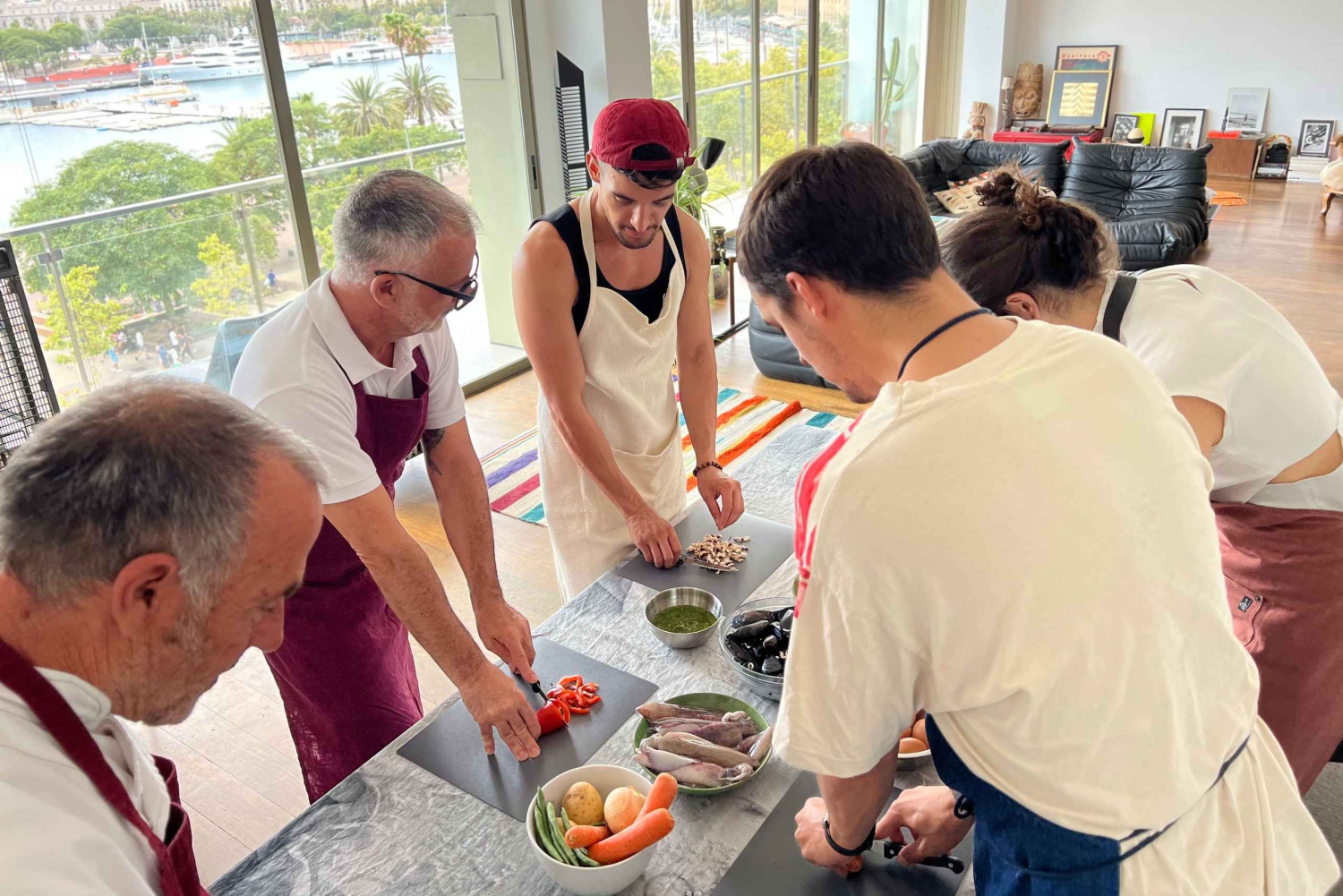 Barcelone : Cours de tapas et de sangria sur le toit avec un chef