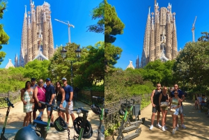Barcelona: Passeio de bicicleta ou scooter elétrico pela Sagrada Família