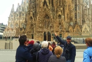 Visite d'une demi-journée de Barcelone et de la Sagrada Familia avec prise en charge à l'hôtel