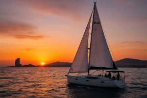 Barcelona Sailing Experience 2:30h w/Premium Snacks & Drinks