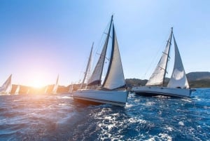 Barcelona: Sailing Tour with Tapas, Drinks and Swim Stop