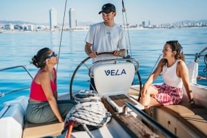 Barcelona: Sailing Tour with Young Local Captain & Drinks