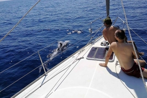 Барселона: Прогулка под парусом с напитками и закусками