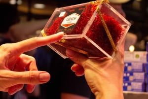 Paellakurs i Barcelona, Boqueria-tur, mor-dotter-kockar