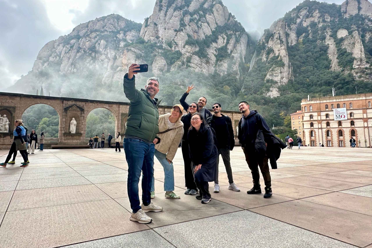 Barcelona: Semi-Private Montserrat Guided Tour by Minivan