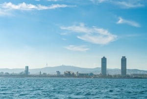 Barcelona: Katamarancruise på dagtid eller ved solnedgang med drikke