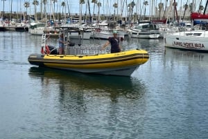 Barcelone : Vue de l'horizon en speed boat