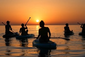 Barcelona: Sunrise Paddleboarding with Instructor and Photos