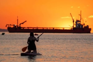Barcelona: Sunrise Paddleboarding with Instructor and Photos