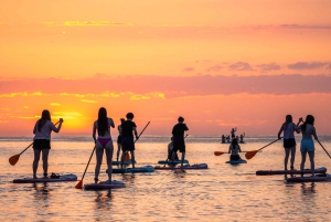 Barcelona: Auringonnousun paddleboarding ohjaajan kanssa ja valokuvat