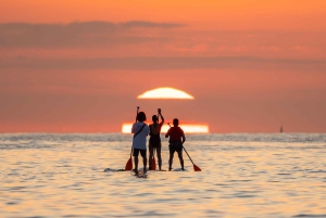 Barcelona: Auringonnousun paddleboarding ohjaajan kanssa ja valokuvat