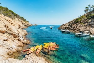 Barcellona: Tour di Tossa de Mar in kayak e snorkeling con pasto a 3 portate