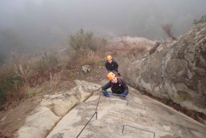 Barcelona, Spanien Via Ferrata Baumes Corcades i Centelles
