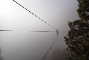 Barcelona, Spanien Via Ferrata Baumes Corcades i Centelles